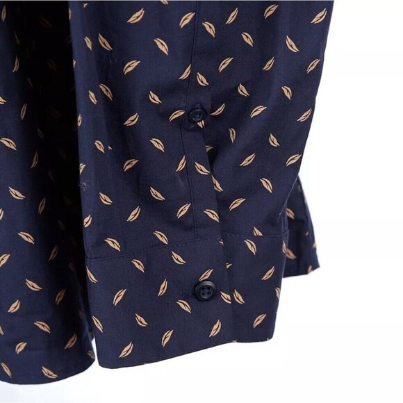 A FRAME by Stitch Fix Stockholm Stretch Poplin Button Up Shirt Navy Mens XL Tall - Picture 3 of 11